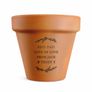 Personalised Free Text Terracotta Plant Pot Image 5
