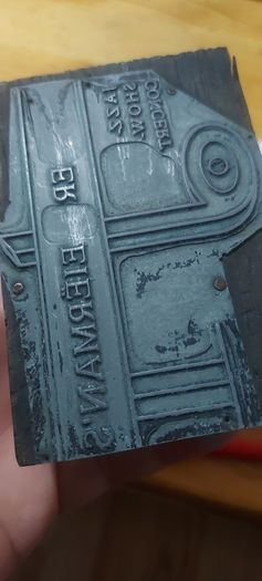 vintage printing block ,,,ER EIEMAN'S JAZZ SHOW CONCERT ,combine metal, wood ,,unusual item, collectors item,,advertising,,price includes post to anywhere in Ireland thank you, sold as is ,