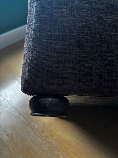 footstool dark brown