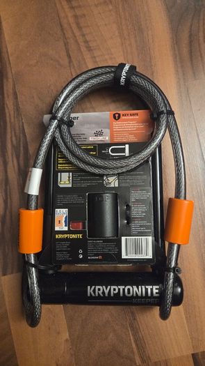 Kryptonite Keeper 12 STD bicycle lock with 4ft flex cable