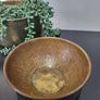 Middle Eastern repousse brass bowl with intricate engraving. 12cm in diameter x 5cm high Image 3