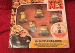 Brand new despicable me erasers 5 pack