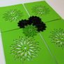 Placemats and coaster Aster Flower Felt Table Mats Set of 8 Image 2