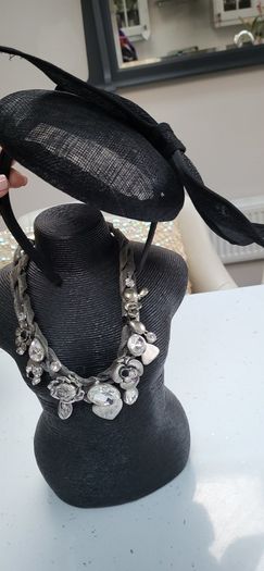 COAST black bow head-piece - Free Size - Rrp 95