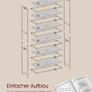 Shelves Tempered Glass Transparent Metallic Gold Image 4