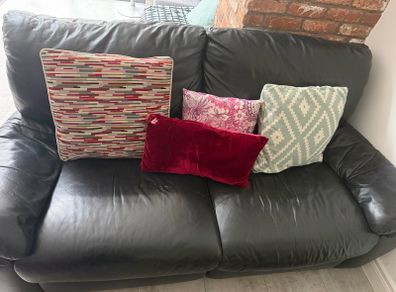 Black couch Reclining