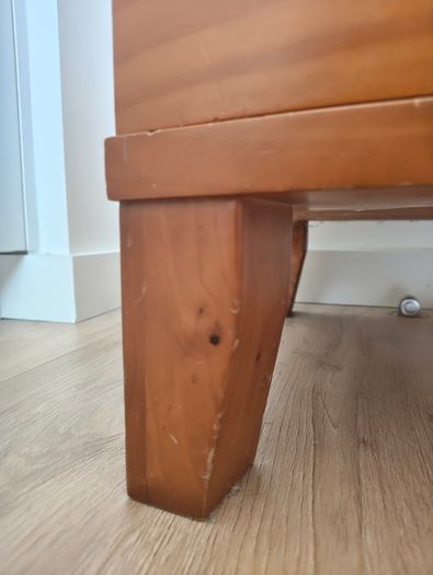 beautiful vintage solid wooden tall boy chest of drawers