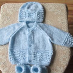 Hand knitted Baby's cardigan,