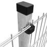 2D Garden Fence Panel & Posts 2008x830 mm 2 m Silver Image 7