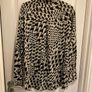 F&F Houndstooth Print Collared Blouse in Multi Black White Image 9