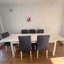 Extendable ikea table & 6 chairs Image 3