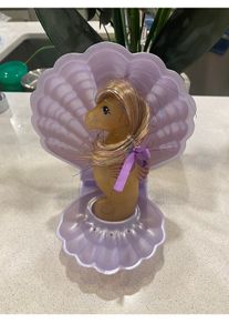 HQG1C Pony Sea Glimmers Glitzy Waves with Shell Sparkle (2019) like MLP G1 My Little Pony