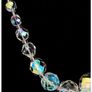 Vintage Aurora Borealis Crystal Bead Necklace Art Deco Bridal Jewellery Image 7