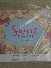 Do crafts Sweet treats paper back 12" x12", Craft supplies,, Scrapbooking.Card making