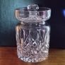 Vintage Waterford Crystal Lismore Mustard Pot / Condiment Jar with Notched Lid Image 2