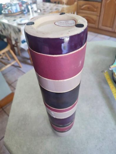 Lovely tall vase  handcrafted slight variations occur giving each product its own uniqueness.