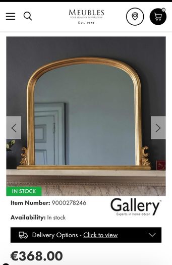 Large gold Mirror