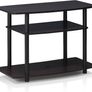 No Tools 3-Tier Entertainment Center Stand, TV Stands, TV Unit, TV Shelf, Dark Walnut Image 4