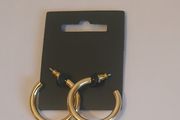 Pilgrim Danish Design Gold Tone Chunky Open Hoop Earrings Classic New CAN POST
