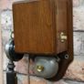 Antique Wooden Wall Telephone Image 2
