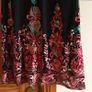 Ladies Mandi Black w/ Floral embrodiery dress size 10 includes post Image 3