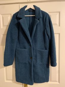 Dunnes Stores Blue Teddy Coat