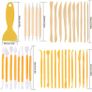 39 Pcs Pottery Clay Sculpting Tools, Polymer Clay Tools, Wood Carving Tools, Pottery Clay Modelling Tools Double-Ended for Sculpture, Modelling Clay, Polymer, Ceramic, Embossing, with Storage Case (FREE POSTAGE) Image 2