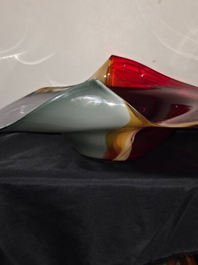Large Art Glass Bowl - Hand Blown
