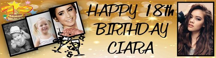 Personalised Birthday Party Banner with Photo