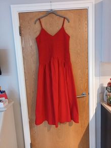 Savida Red Spaghetti  Straps  Dress.  S.14