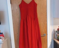 Savida Red Spaghetti  Straps  Dress.  S.14