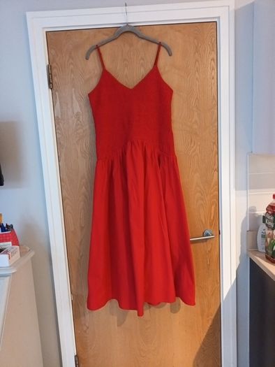 Savida Red Spaghetti  Straps  Dress.  S.14