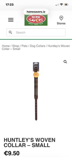New Huntleys Woven Dog Collar