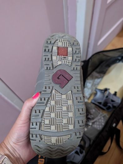 Burton snow board and boots