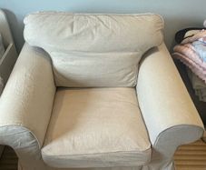 IKEA Ektorp armchair with beige cover
