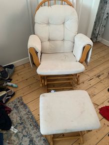 rocking chair and footrest