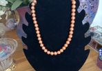 Pearl Necklace - Peach