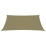 Sunshade Sail Oxford Fabric Rectangular 6x7 m Beige Image 3