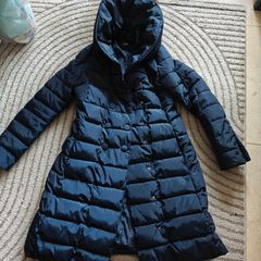 Great Condition Navy Blue Long Coat for Women UK12