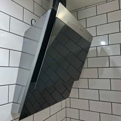 Nordmende CHDBGL553 55cm Black Glass with SS frontal Angled Cooker Hood