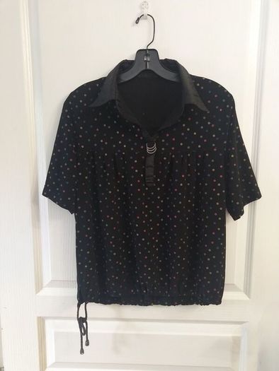 Blouse w Mini Polkadot