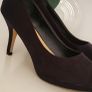 MARYPAZ black nubuck peep toe heels 40 (Fit 7Uk) Image 6