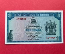 Rhodesia  1 Dollar. 1979  Pick  38a  ( Uncirculated )