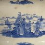 Fabulous Large Antique Blue and White Tray with Moulded Side Handles, by Wedgwood & Co Ltd in the Beautiful "Hague" Pattern Circa 1900-1920 Image 4