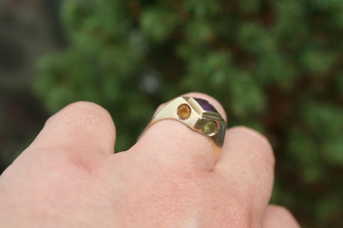 Vintage 375 Gold Ring  9 Carat Yellow Gold Ring 2,8g
