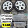 Various 15" 16" 17" 18" inch 5x112 with 57.1 c/b VAG Audi VW Volkswagen Single Alloy Spare Wheel & Sets @ OCG Image 5