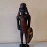 2 Vintage Wooden Handmade African Tridal Figures Image 8