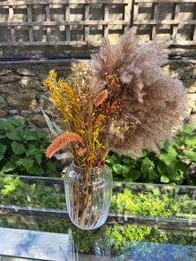 Boho dried flowers bouquet