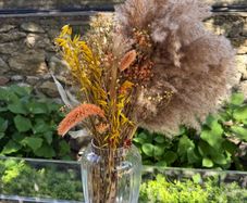 Boho dried flowers bouquet