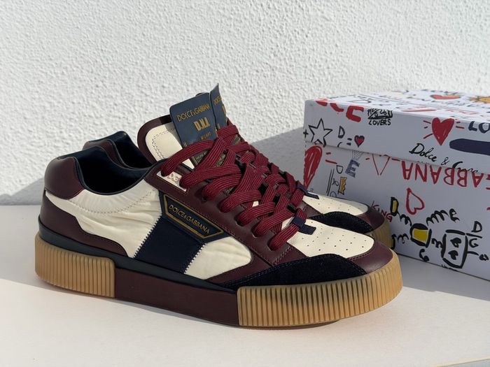 Dolce & Gabbana Miami Low Sneaker - Navy/Bordeaux